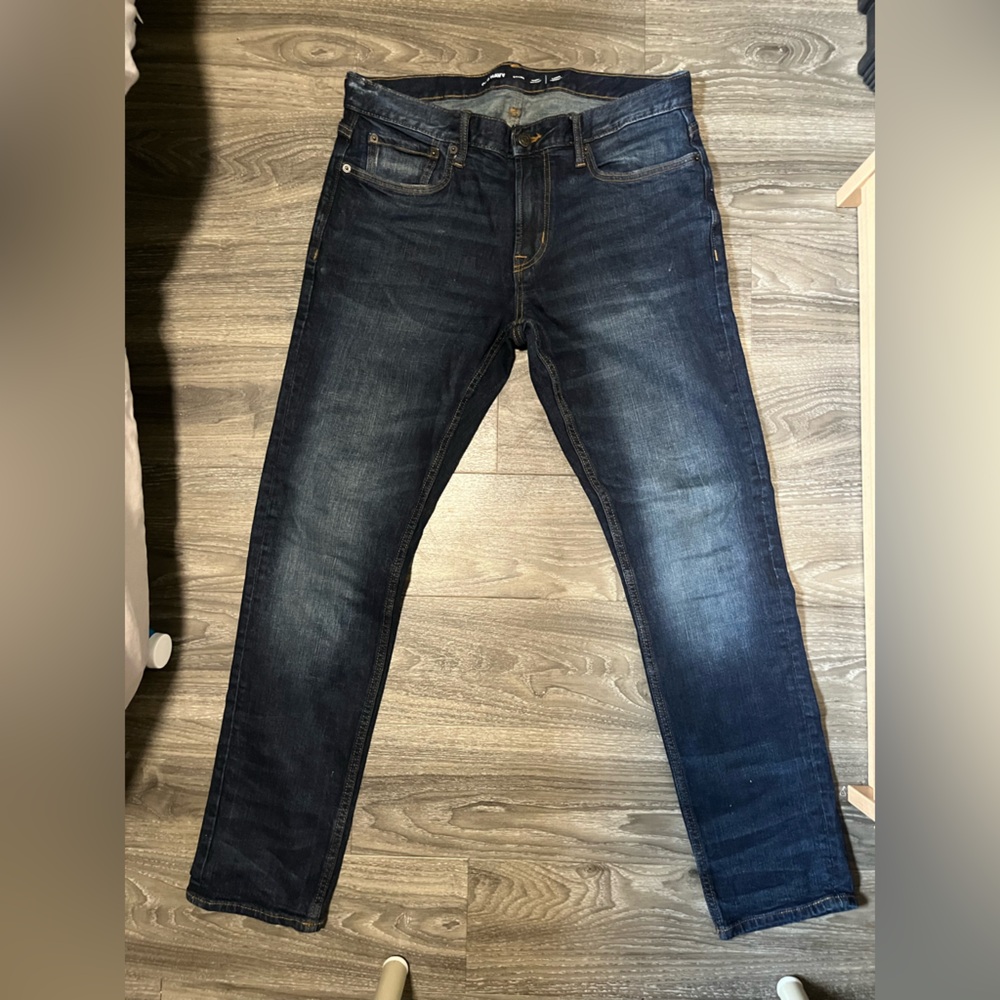 Old Navy Blue Straight Jeans Classic Style